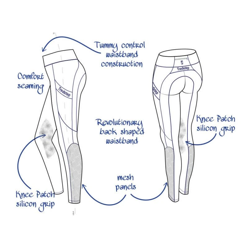 Tredstep Women's Allegro Air Tights - Anthracite/Navy 2 Tredstep Women's Allegro Air Tights - Anthracite/Navy - Image 2