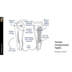 Tredstep Women's Tempo Compression Sport Tights - Black -Tack Of The Day Store 706194 800 800