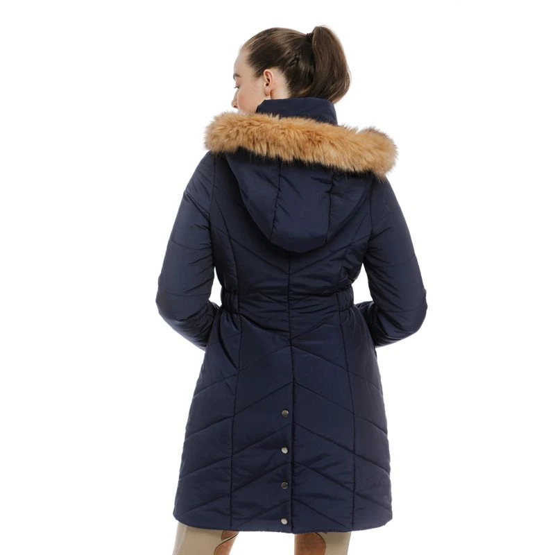 Horseware Women's Fifi Hooded Coat - French Navy 3 Horseware Women's Fifi Hooded Coat - French Navy - Image 3