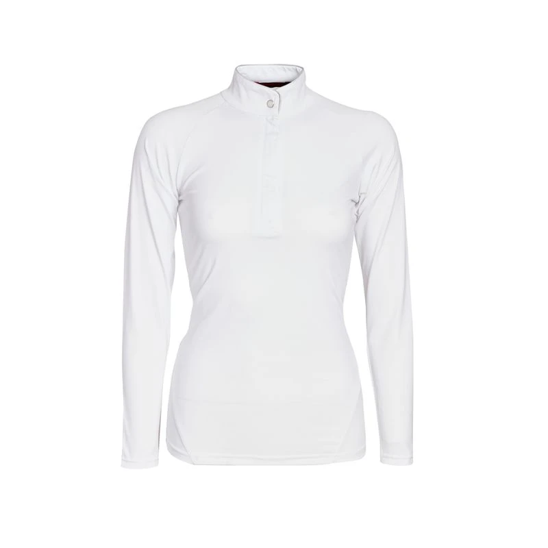 Horseware Women's Sara Long Sleeve Competition Shirt - White 1 Horseware Women's Sara Long Sleeve Competition Shirt - White