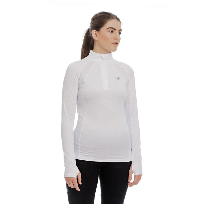 Horseware Women's Winter Aveen Tech Top - White 1 Horseware Women's Winter Aveen Tech Top - White