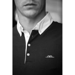 Alessandro Albanese Men's Dubai Short Sleeve Polo Competition Shirt - Navy