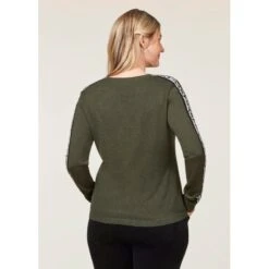 EQL Women's Snaffle Stripe Sweater - Hunter/Navy 7 EQL Women's Snaffle Stripe Sweater - Hunter/Navy -Tack Of The Day Store 711437 800 800