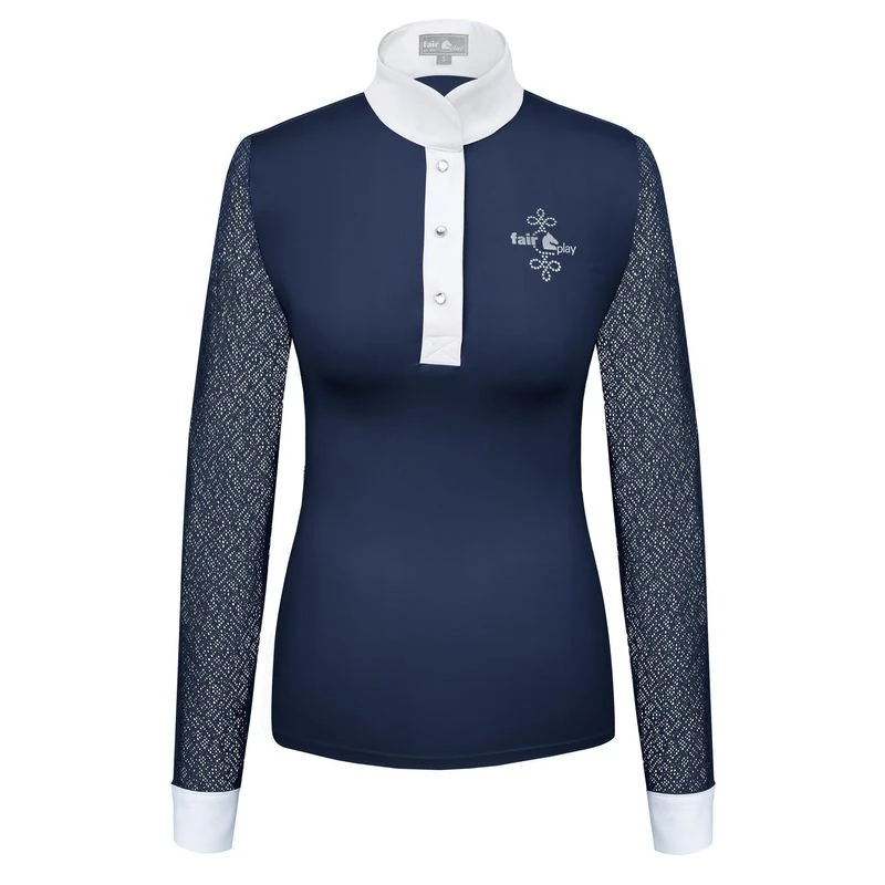 Fair Play Women's Cecile Long Sleeve Competition Shirt - Blue 1 Fair Play Women's Cecile Long Sleeve Competition Shirt - Blue