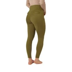Horze Women's Mira Thermo Full Seat Breeches - Fir Green 9 Horze Women's Mira Thermo Full Seat Breeches - Fir Green -Tack Of The Day Store 716835 800 800