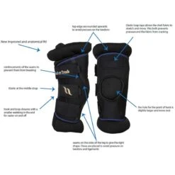 Back On Track Royal Padded Hock Boots Deluxe - Green -Tack Of The Day Store 720581 800 800