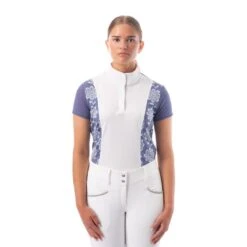 Equinavia Women's Martha Short Sleeved Show Shirt - Dusty Blue