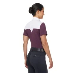 Kerrits Women's Affinity Short Sleeve Show Shirt - Vineyard -Tack Of The Day Store 750722 800 800