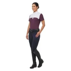 Kerrits Women's Affinity Short Sleeve Show Shirt - Vineyard -Tack Of The Day Store 750723 800 800