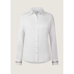 EQL Women's Bit N Bridle Button Up Shirt - White