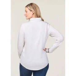 EQL Women's Bit N Bridle Button Up Shirt - White -Tack Of The Day Store 757760 800 800