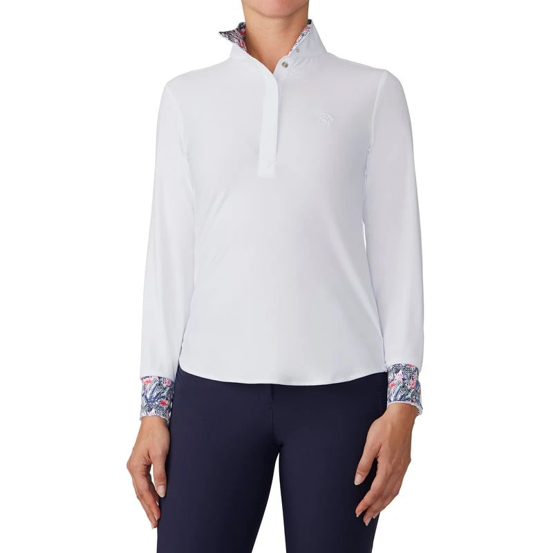Ovation Women's Jorden Full Snap Show Shirt - White/Zebra 1 Ovation Women's Jorden Full Snap Show Shirt - White/Zebra