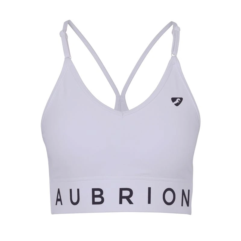 Shires Aubrion Women's Invigorate Sports Bra - White 1 Shires Aubrion Women's Invigorate Sports Bra - White