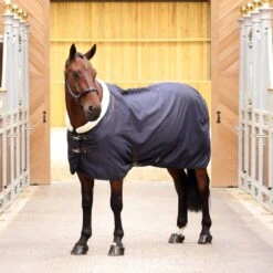 Shires Deluxe Stable Sheet - Navy