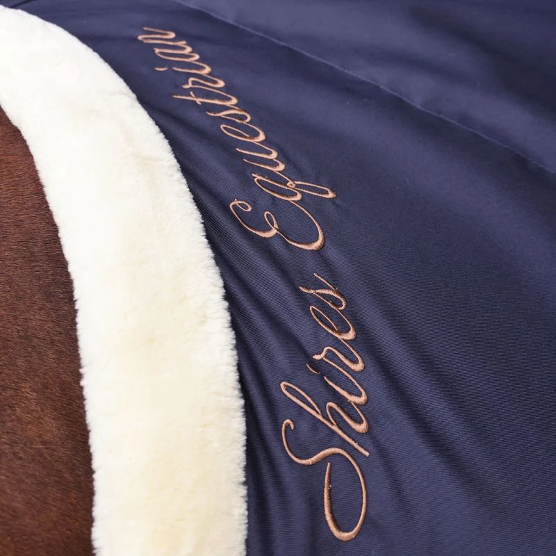 Shires Deluxe Stable Sheet - Navy 4 Shires Deluxe Stable Sheet - Navy - Image 4