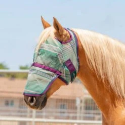Kensington Signature Fly Mask W/Removable Nose - Imperial Jade