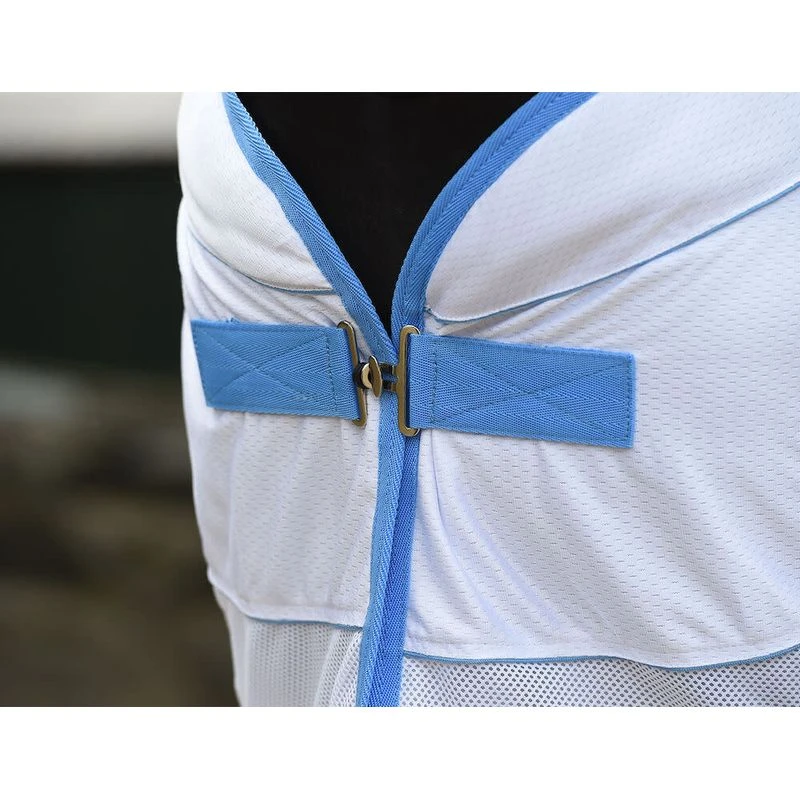 Weatherbeeta Air-Tec Cooler Standard Neck - White/Blue 2 Weatherbeeta Air-Tec Cooler Standard Neck - White/Blue - Image 2