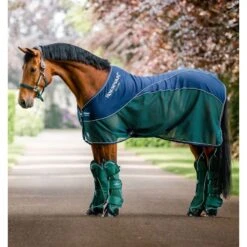 Horseware Signature Sport Cooler - Navy/Hunter Green