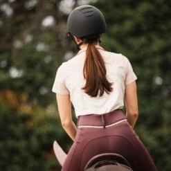 B Vertigo Women's Elea Knee Patch Breeches - Red Mahogany -Tack Of The Day Store 790180 800 800