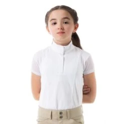 Equinavia Kids' Lotta Short Sleeved Show Shirt - White