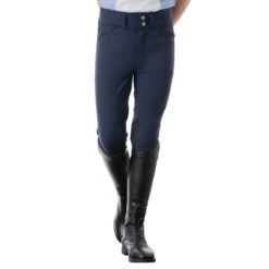 Equinavia Kids' Tuva Knee Patch Breeches - Navy -Tack Of The Day Store 794266 800 800