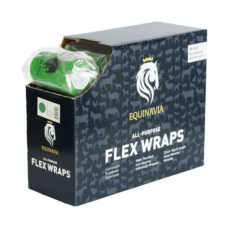 Equinavia All Purpose Flex Wraps Case - Neon Green 2 Equinavia All Purpose Flex Wraps Case - Neon Green - Image 2