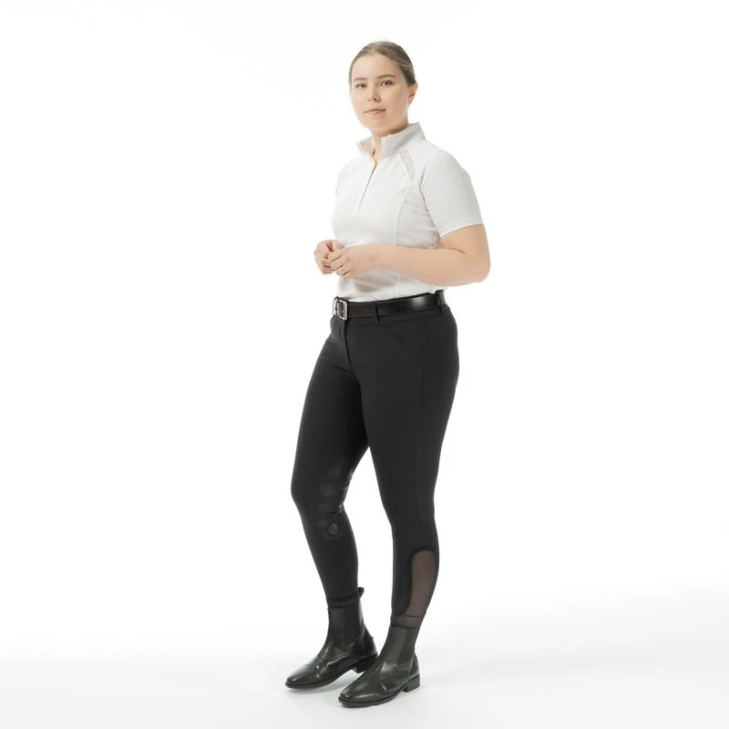 Equinavia Women's Maud Knee Patch Breeches - Black 2 Equinavia Women's Maud Knee Patch Breeches - Black - Image 2