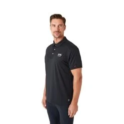 B Vertigo Men's Flynn Mens Technical Polo Shirt - Anthracite Grey
