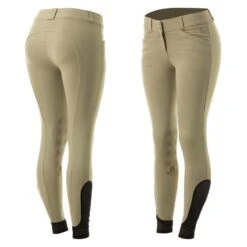 Equinavia Women's Astrid Silicone Knee Patch Breeches - Tan/Tan