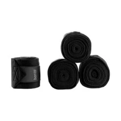 Horze Embrace Fleece Bandages 4 Pack - Black