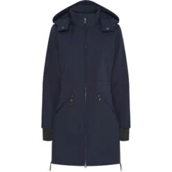 Catago Women's Abby Long Soft Shell Jacket - Navy
