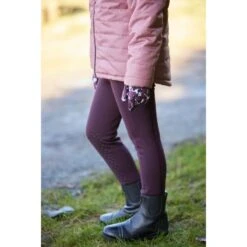 Kerrits Kids' Power Stretch Knee Patch Pocket Tights - Vineyard -Tack Of The Day Store 831543 800 800