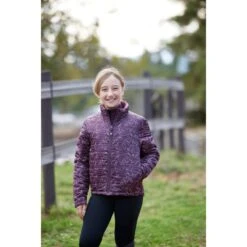 Kerrits Kids' Round Up Reversible Quilted Jacket - Vineyard Full Gallop 11 Kerrits Kids' Round Up Reversible Quilted Jacket - Vineyard Full Gallop -Tack Of The Day Store 833524 800 800