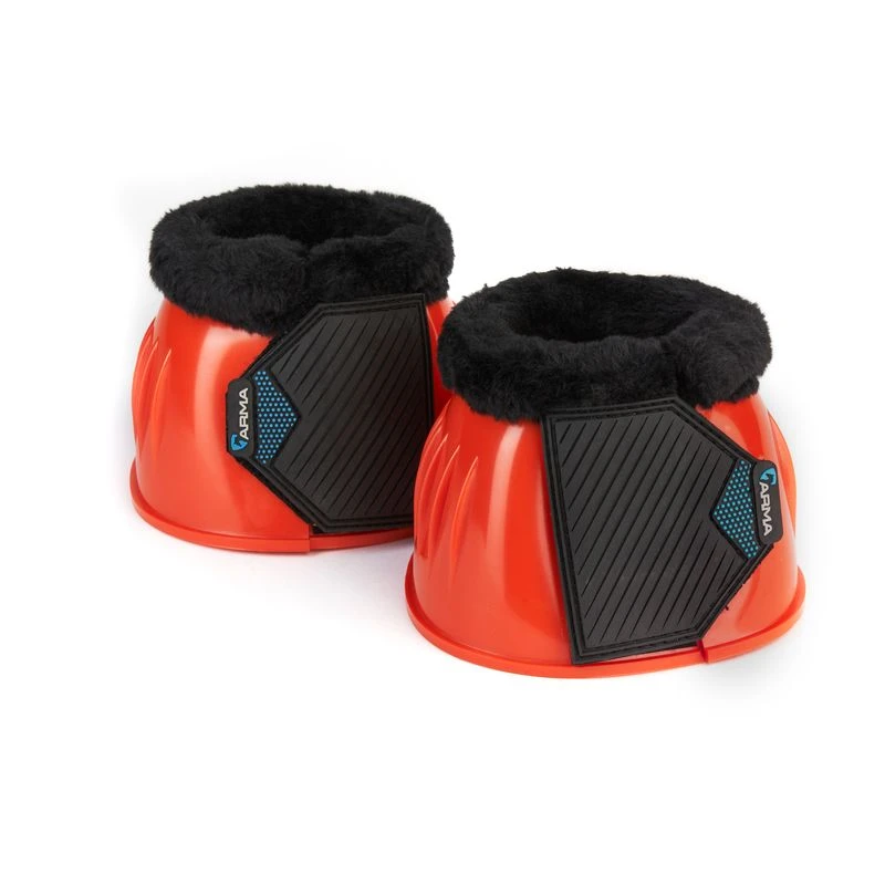 Shires ARMA Comfort Gloss Over Reach Boots - Orange 1 Shires ARMA Comfort Gloss Over Reach Boots - Orange