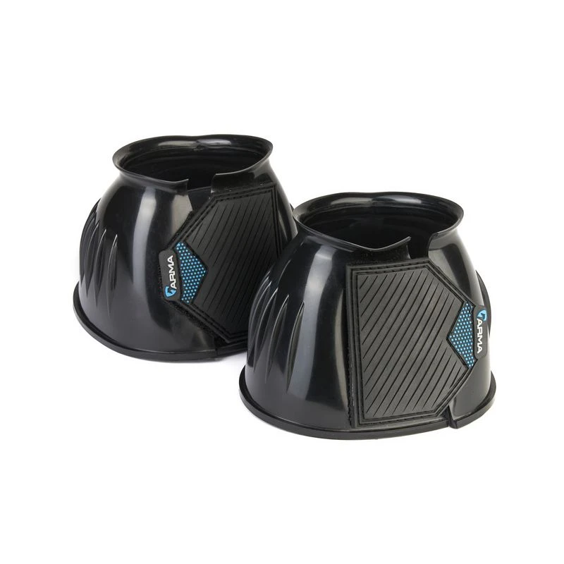 Shires ARMA Gloss Over Reach Boots - Black 1 Shires ARMA Gloss Over Reach Boots - Black