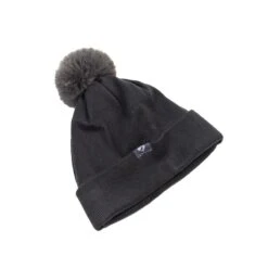 Shires Aubrion Fleece Lined Bobble Hat - Charcoal