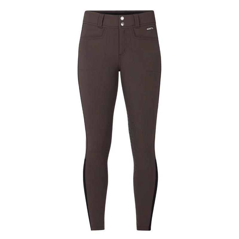 Kerrits Women's 3-Season Tailored Knee Patch Breeches - Seal 1 Kerrits Women's 3-Season Tailored Knee Patch Breeches - Seal