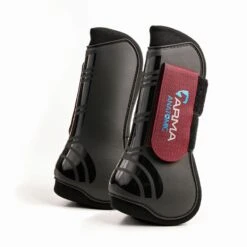 Shires ARMA Tendon Boots - Black/Black Cherry