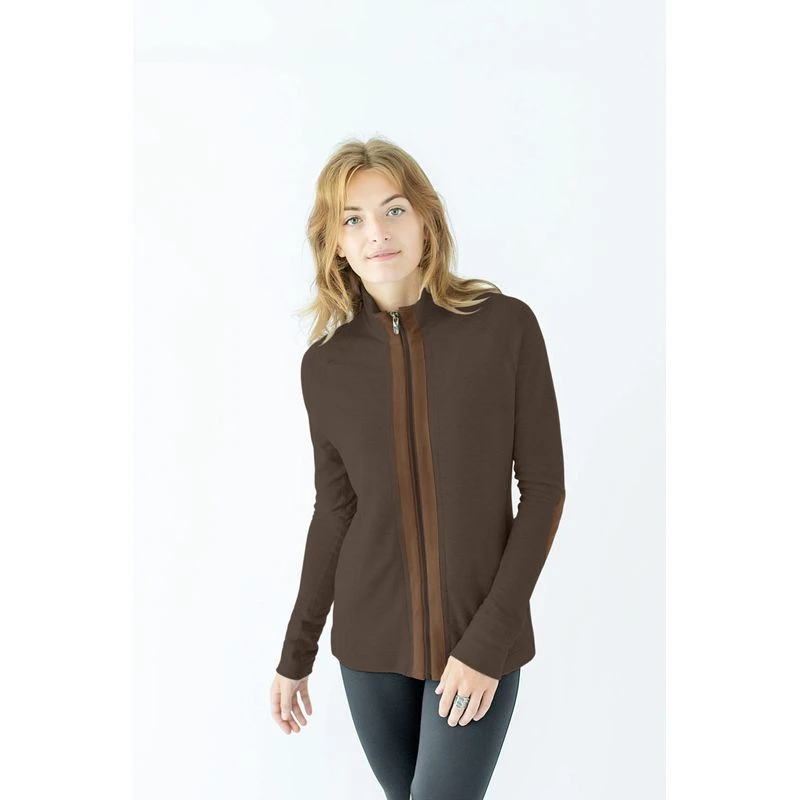 Chestnut Bay Women's Rider Lounge Cardigan - Dark Truffle 1 Chestnut Bay Women's Rider Lounge Cardigan - Dark Truffle