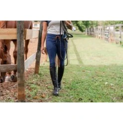 Redingote Women's Jogger Knee Patch Breeches - Navy