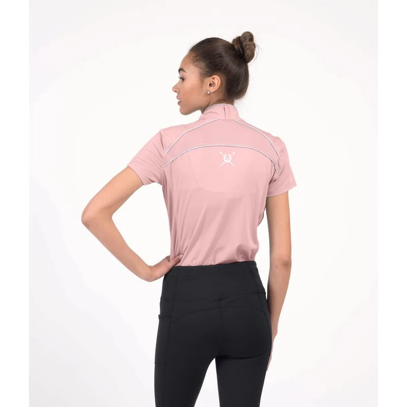 Chestnut Bay Women's Performance Rider SkyCool Sport Short Sleeve Shirt - Blush (2023) 2 Chestnut Bay Women's Performance Rider SkyCool Sport Short Sleeve Shirt - Blush (2023) - Image 2