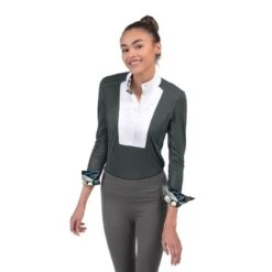 Chestnut Bay Women's SkyCool Liberty Long Sleeve Show Shirt - Street Green