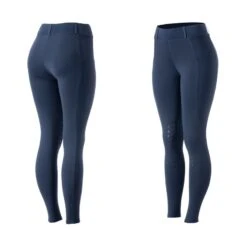 Equinavia Women's Classic Knee Patch Riding Tights - Deep Blue
