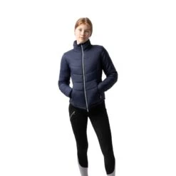 Horze Women's Astrid Winter Rider Jacket - Polar Blue -Tack Of The Day Store 878020 800 800