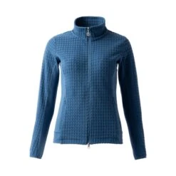 B Vertigo Women's Darcey Technical Mesh And Fleece Jacket - Celestial Blue