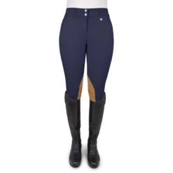 Romfh Women's Willow Knee Patch Euroseat Breeches - Navy