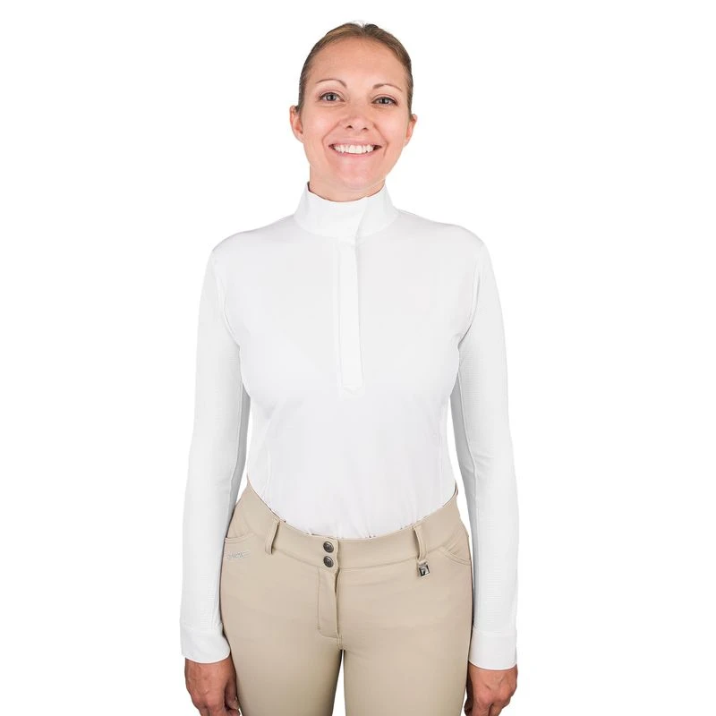Romfh Women's Classic Long Sleeve Show Shirt - White/Graphic Waves 2 Romfh Women's Classic Long Sleeve Show Shirt - White/Graphic Waves - Image 2