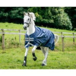 Amigo Bravo 12 Turnout W/Leg Arches 0g - Navy/Titanium Grey/Silver