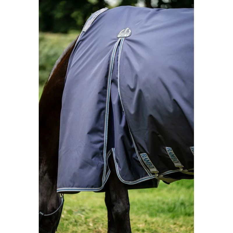 Rambo Optimo Turnout 0g Plus 400g Liner - Navy/Thunderstorm Grey/Silver 3 Rambo Optimo Turnout 0g Plus 400g Liner - Navy/Thunderstorm Grey/Silver - Image 3