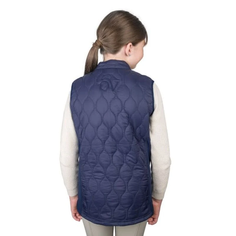 Ovation Kids' Quilt Hybrid Puffer Vest - Navy Navy 2 Ovation Kids' Quilt Hybrid Puffer Vest - Navy Navy - Image 2